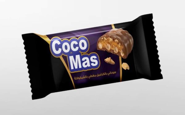 سوداني بالكراميل مغطى بالشوكولاتة